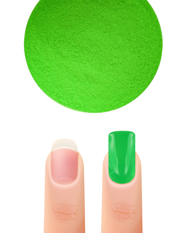 Poudre acrylique couleur - GREEN BRIGHT