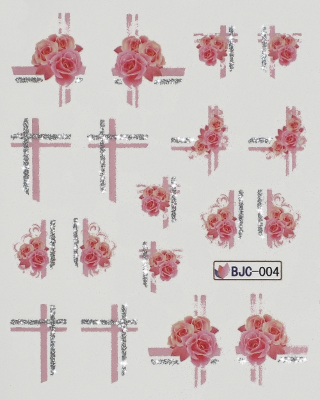Stickers ongles Nail Art : Roses