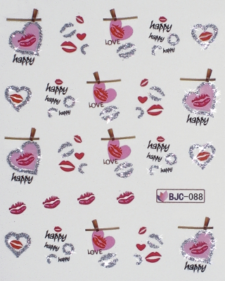 Stickers ongles Nail Art : Happiness