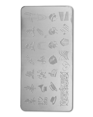 Plaque stamping ongles - BK07