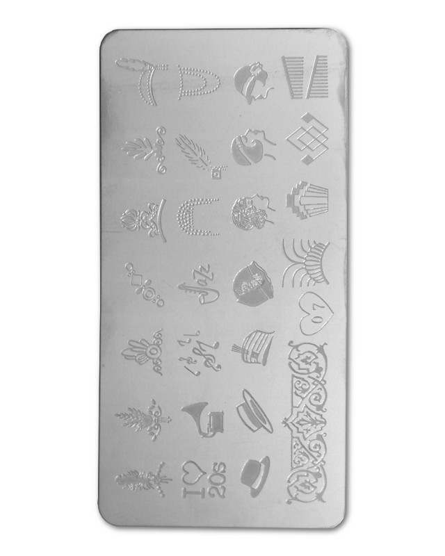 Plaque stamping ongles - BK07