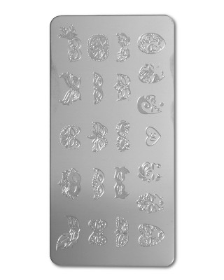 Plaque stamping ongles - BK08