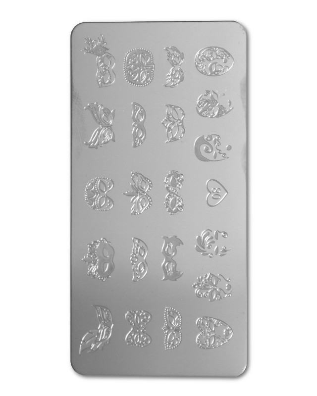 Plaque stamping ongles - BK08