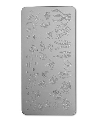 Plaque stamping ongles - BK09