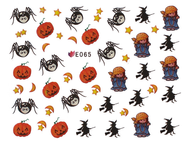 .Sticker d' ongle "Halloween 1"
