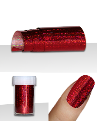 Foil rouge hologramme (1)