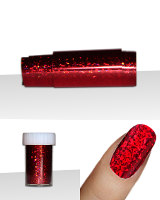 Foil rouge hologramme (2)