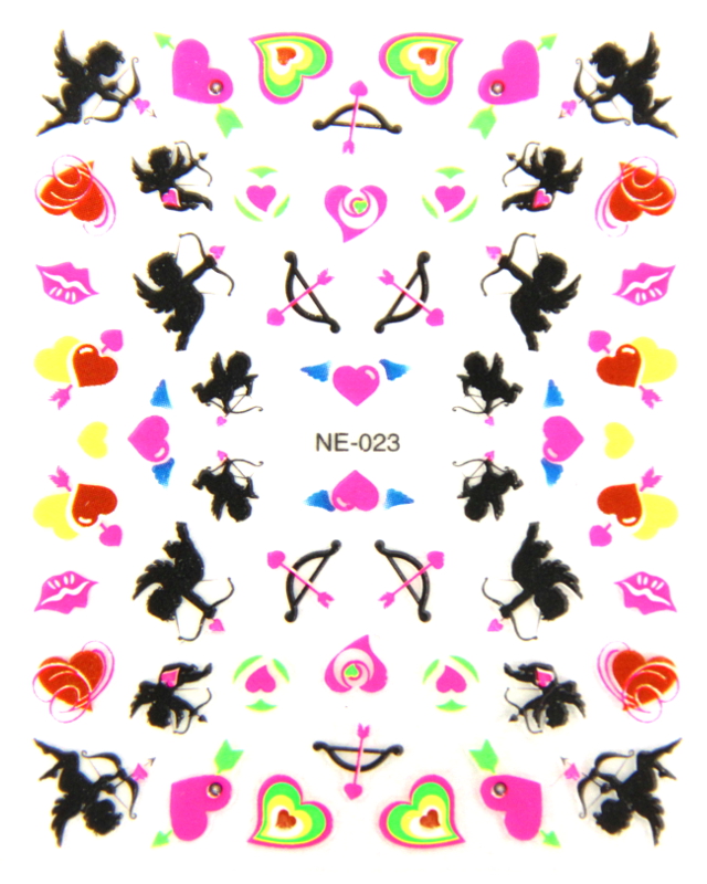 Stickers ongles Nail Art pour ongle Gel UV: Cupidon