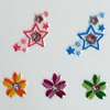 Sticker d' ongle "Fleurs & Etoiles"