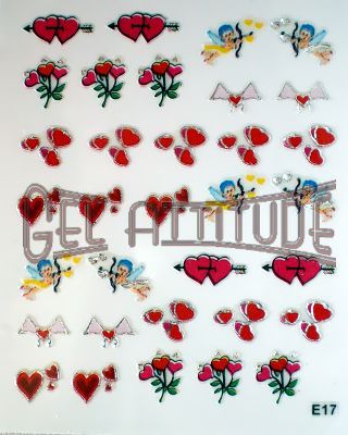 Stickers d' ongles "Valentin"