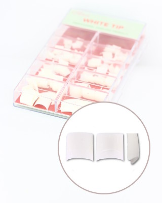 Boîte 100 capsules square blanches, petite encoche
